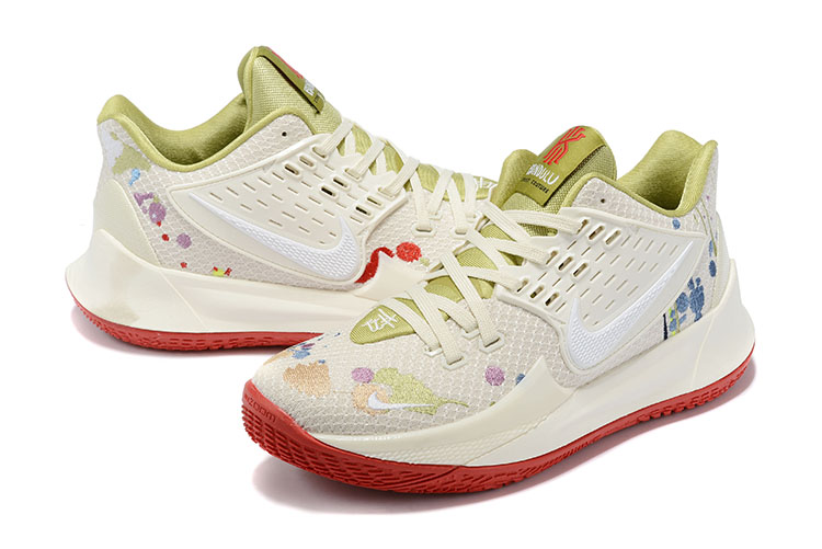 2020 Nike Kyrie Irving II Low Cream Beign Red Shoes For Women - Click Image to Close